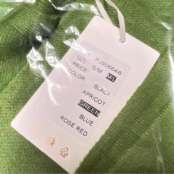 New Bluoltre Long Sleeve Open Front Cardigan Jacket in Green - Picture 7 of 7